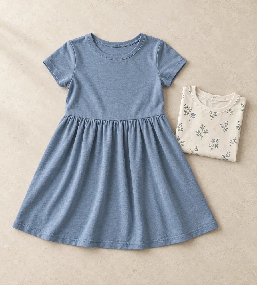 Girls’ tees, tops & knit dresses made in Bangladesh by Waistitch