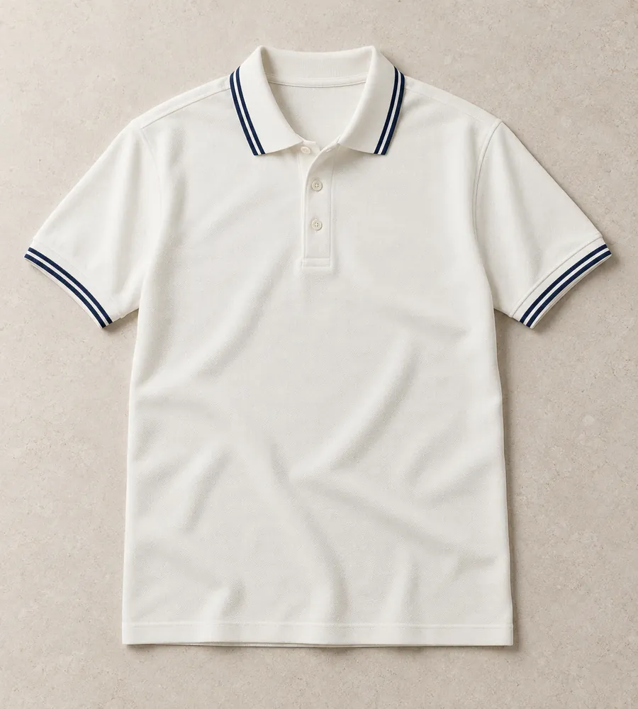 Tipped-collar polos made in Bangladesh by Waistitch