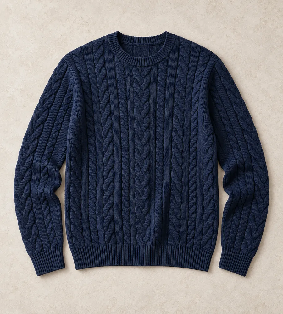 Cable knits made in Bangladesh by Waistitch
