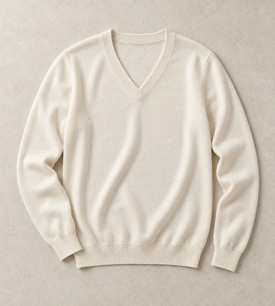 V-neck sweaters made in Bangladesh by Waistitch