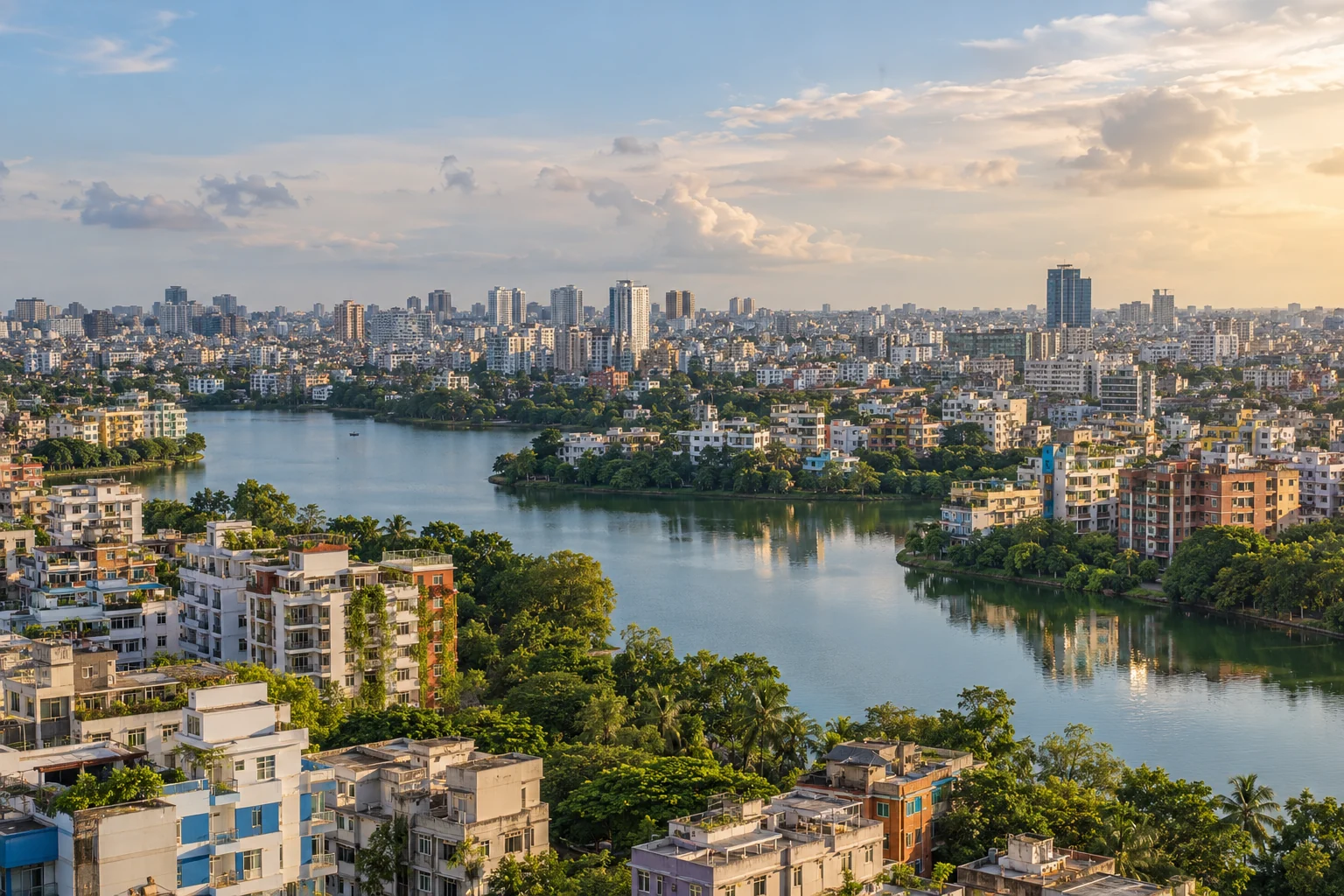 Dhaka city skyline