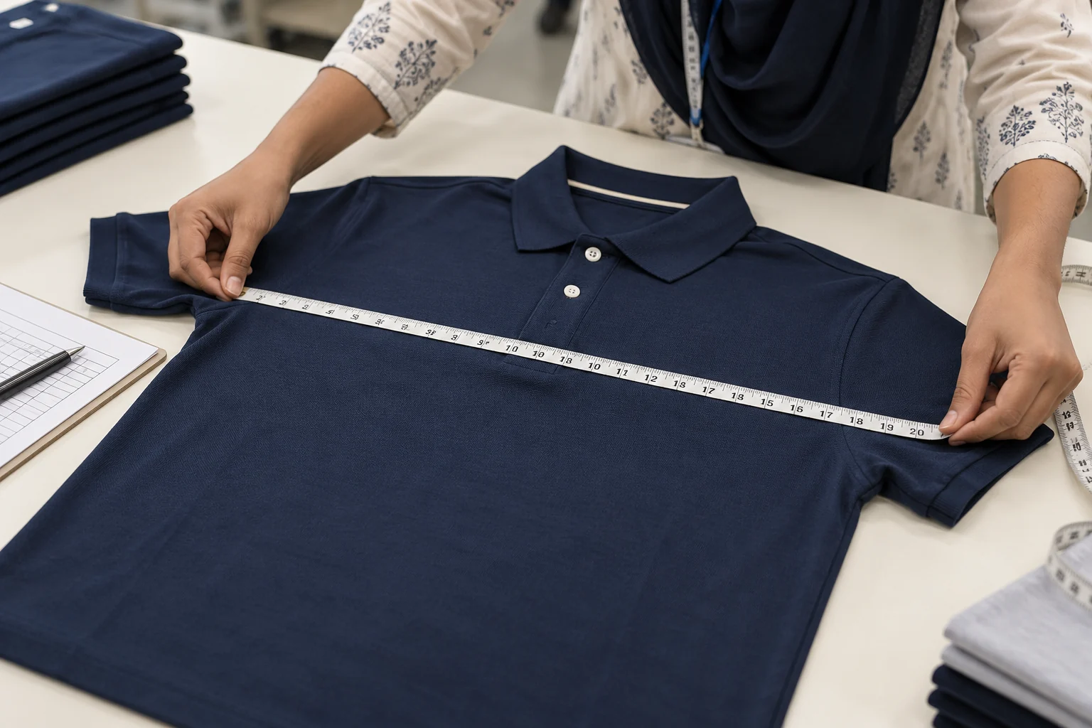 Tape measure for garment measurement checks